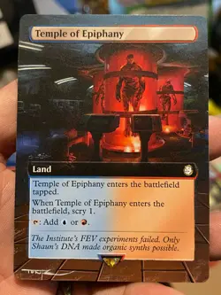 Temple of Epiphany #519 MTG Fallout Hand Painted Extended Full Altered Art Tentz - Image 2