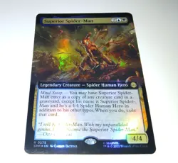 MTG Superior Spider-Man Extended Art FOIL Rare Marvel's Spider-Man Mint/NM - Image 1