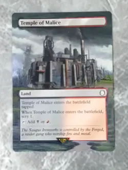 Temple of Malice MTG Fallout Hand Painted Borderless Extended Full Altered Art v - Image 2