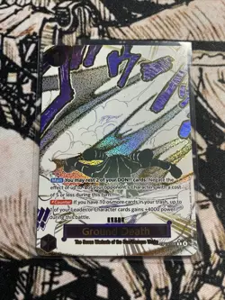 OP14-096 Ground Death Alt Art Event Manga One Piece English Card - In Hand - Image 1