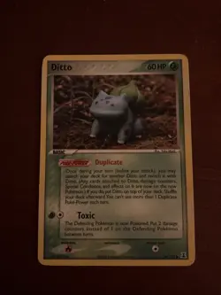 Pokemon TCG Ditto Bulbasaur Card 36/113 Regular Delta Species, P641 - Image 1