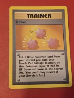 Pokemon Revive Trainer 089/102 Base Set, Regular Card 1999 - Image 1