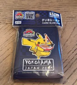 Pikachu Card Sleeves - 2023 Pokemon World Championship Yokohama - Image 1
