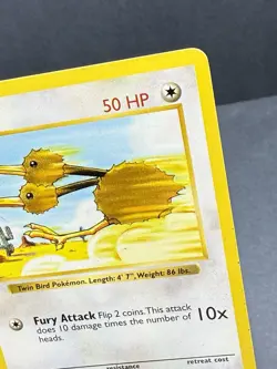 Doduo 48/102 Shadowless Base Set POKEMON 1999 Moderate Play MP - Image 3