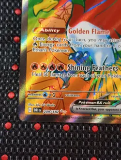 Ethans Ho-Oh EX Full Art Sv10: Destined Rivals 209/182 Pokemon NM+ - Image 5