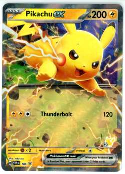 Pokemon TCG Pikachu ex SVP 106 Battle Academy 2024 Black Star Promo - Image 1