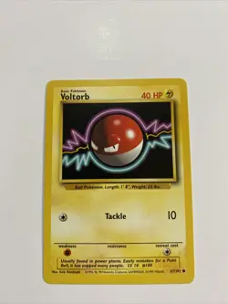 Pokemon TCG Voltorb Base Set 67/102 Regular Unlimited Common - Image 1