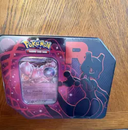 Pokemon TCG Team Rocket Mewtwo Destined Rivals Tin Brand New Factory Sealed - Image 1