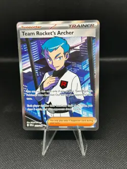 ⚡ Pokemon Destined Rivals - Team Rockets Archer 223/182 Full Art Ultra Rare 💎 - Image 1