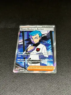 ⚡ Pokemon Destined Rivals - Team Rockets Archer 223/182 Full Art Ultra Rare 💎 - Image 3