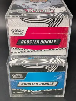 2x Pokemon Black Bolt White Flare Sealed Booster Bundle Display Case W/Acrylic - Image 5