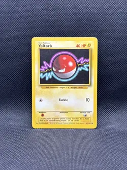 Pokemon TCG Voltorb Base Set 67/102 Regular Unlimited Common - Image 1