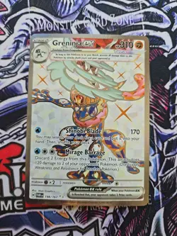 Greninja ex Ultra Rare SV06: Twilight Masquerade 198/167 LP - Image 1