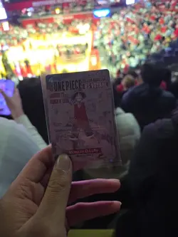 One Piece Monkey D. Luffy U.S Voyage College Basketball Card IN HAND - Image 5