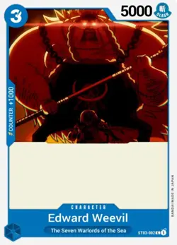 NM-Mint, English One Piece Edward Weevil - ST03-002 - C Starter Deck 03: The Sev - Image 1