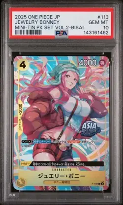 Jewelry Bonney P-113 One Piece Mini Tin Vol. 2 Asia Region Promo - PSA 10 - Image 1
