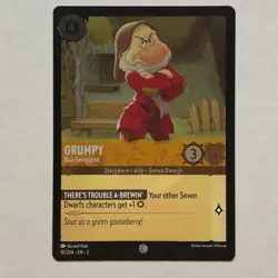 Grumpy 10/204 Disney Lorcana Rise of the Floodborn Common Cold Foil Card NM - Image 1