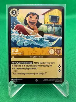 1x Lilo - Escape Artist - 2/204 - Super Rare NM-Mint Disney Lorcana: Azurite Sea - Image 1