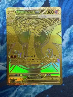 Pokemon TCG Mega Charizard X EX Gold 130/094. Phantasmal Flames. Pack Fresh. - Image 4