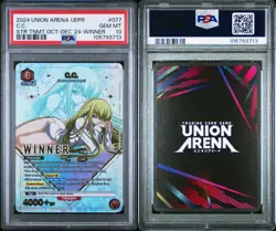 PSA 10 GEM MINT Union Arena C.C. Winner Card UEPR/CGH-1-077 Code Geass English - Image 3
