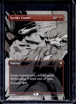 2025 Magic The Gathering Avatar Last Air Bender Sozin's Comet Borderless #0309 - Image 1
