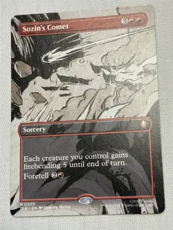 mtg borderless Sozin's Comet with foretell, Avatar the Last Airbender, unplayed - Image 1