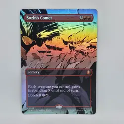 Sozin's Comet 0309 Borderless Foil Magic the gathering Avatar the Last Airbender - Image 1
