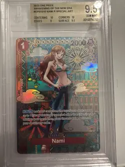 Nami (SP) OP01-016 Awakening of the New Era Foil BGS 9.5 Same As PSA 10 - Image 1