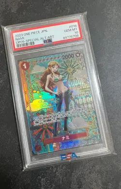Nami PSA 10 Op05 japan Op01-016 Awakening Of The New Era Special Alt Art Mosaic - Image 1