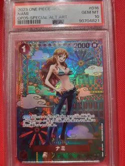 PSA 10 Nami (SP) OP01-016 Awakening of the New Era Foil Japanese - Image 1