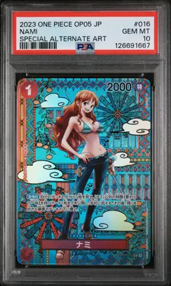 PSA 10 - Nami - OP01 016 SP OP05 - Japanese One Piece - Awakening of the New Era - Image 1