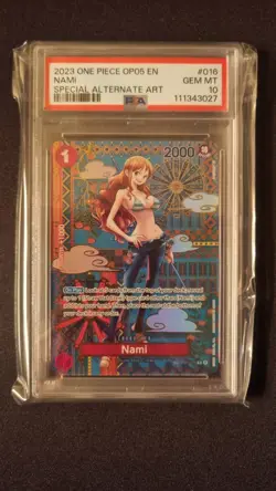 Nami PSA 10 Special Rare OP01-016 OP05 Awakening of the New Era English - Image 2