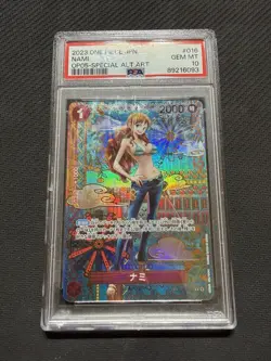 Nami PSA 10 Op05 japan Op01-016 Awakening Of The New Era Special Alt Art Mosaic - Image 2