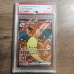 2023 Pokemon Mew En-151 #183 Charizard Ex Ultra Rare PSA 9 MINT - Image 1