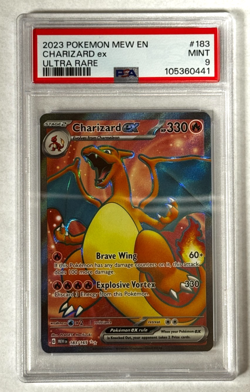 Charizard ex Ultra Rare PSA 9 MINT 2023 Pokemon MEW EN #183/165 - Image 1