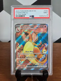 2023 POKEMON TCG - MEW EN-151 #183 CHARIZARD EX ULTRA RARE PSA 9 MINT 🔥 - Image 1