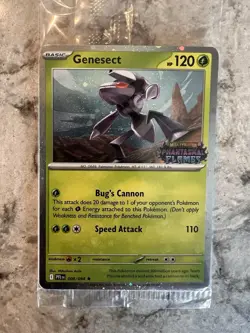 Pokemon Genesect 008 Phantasmal Flames Stamped Promo BestBuy Exclusive NEWSEALED - Image 1