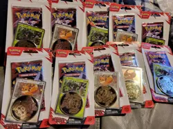 10 Pokemon Destined Rivals Blister Coin Pack - LOT OF 10 Blisters - Image 1