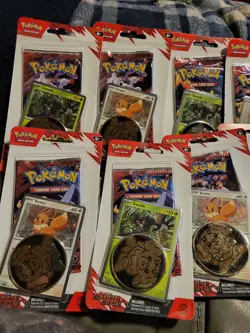 10 Pokemon Destined Rivals Blister Coin Pack - LOT OF 10 Blisters - Image 4