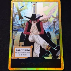 One Piece TCG Gold Dracule Mihawk DON!! OP14 THE AZURE SEA'S Card Game CCG Eng - Image 1