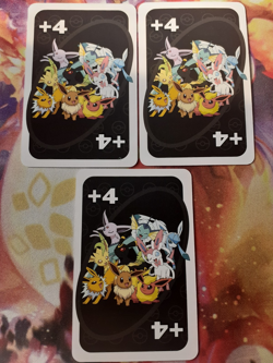 Pokemon Uno Japanese Eeveelution +4 Pick Up 4 Card LP-Mint (x1) - Image 2