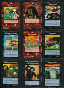 LIMITED 1994 1st Edition Booster Pack Illuminati INWO Card Game NUKE EPIDEMIC - Image 3