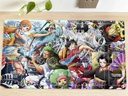 O-P Nami Zoro Table Playmat CCG OPCG Playing Mat Trading Card Game Pad Mousepad - Image 1