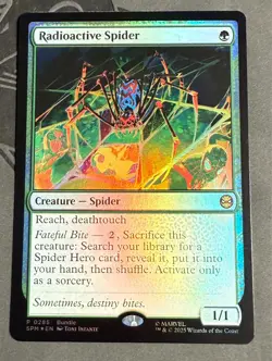 Foil Radioactive Spider (Promo) - Marvel's Spider-Man - Magic: The Gathering - Image 1
