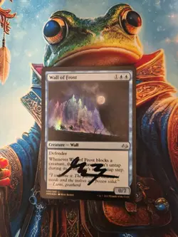 MTG Wall Of Frost - Modern Masters 2017 Foil - Signed By Artist, LP - Image 1