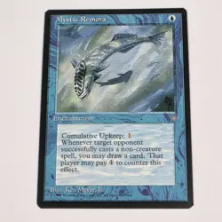 MTG Card - 1x Mystic Remora - Ice Age - LP - Vintage Magic The Gathering 1995 - Image 1