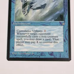 MTG Card - 1x Mystic Remora - Ice Age - LP - Vintage Magic The Gathering 1995 - Image 3