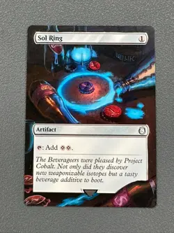 Sol Ring #767 MTG Fallout PIP Hand Painted Borderless Extended Full Altered Art - Image 1