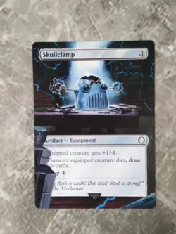 Skullclamp #238 MTG Fallout Hand Painted Borderless Extended Full Altered Art v - Image 2