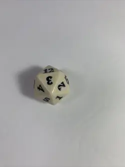 Magic The Gathering 2015 M15 D20 White Tan Die Life Counter MTG - Image 2